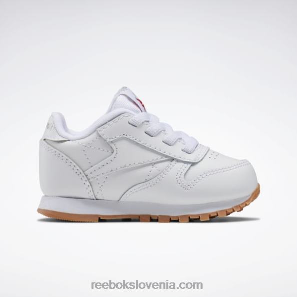 Reebok klasični usnjeni čevlji - malčki R22JR1448 ftwr bela/reebok gumijasta guma-02 otroci