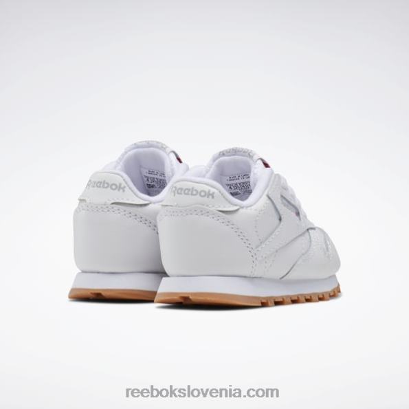 Reebok klasični usnjeni čevlji - malčki R22JR1448 ftwr bela/reebok gumijasta guma-02 otroci