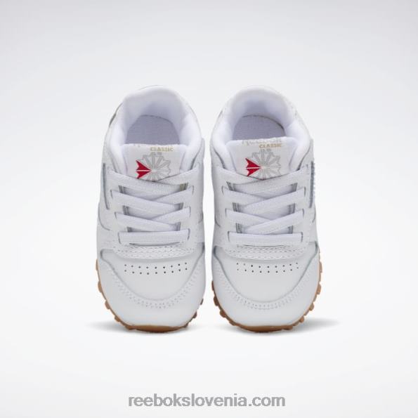 Reebok klasični usnjeni čevlji - malčki R22JR1448 ftwr bela/reebok gumijasta guma-02 otroci