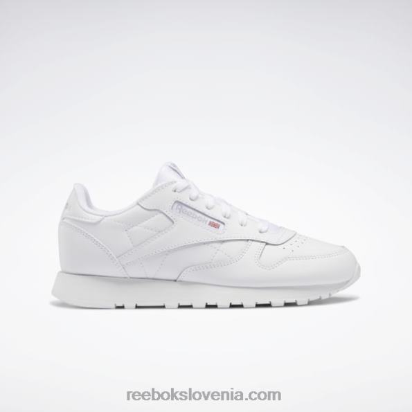 Reebok klasični usnjeni čevlji - osnovna šola R22JR1398 ftwr bela otroci