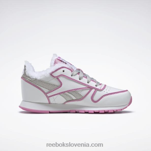 Reebok klasični usnjeni čevlji pujsa pepa - predšolski R22JR1443 ftwr bela/ikono roza otroci