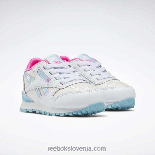 Reebok klasični usnjeni čevlji step 'n' flash - otroški R22JR1384 ftwr bela/digitalno modra otroci