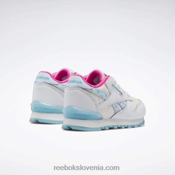 Reebok klasični usnjeni čevlji step 'n' flash - otroški R22JR1384 ftwr bela/digitalno modra otroci