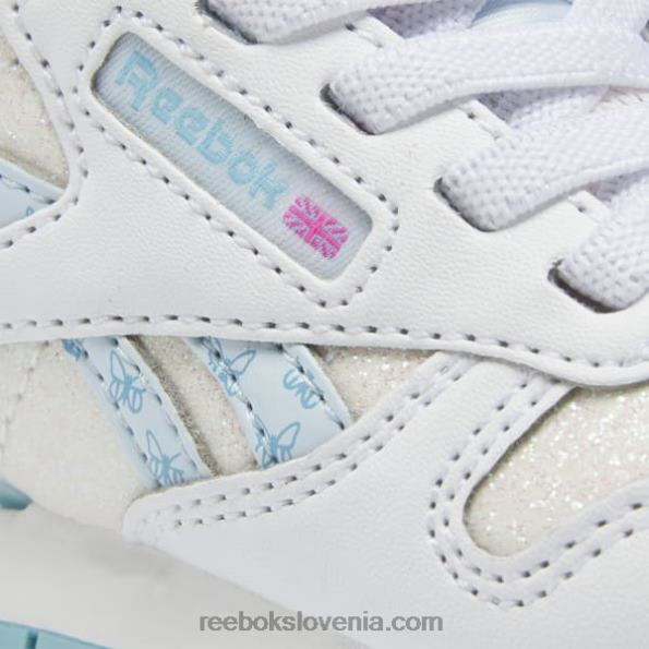 Reebok klasični usnjeni čevlji step 'n' flash - otroški R22JR1384 ftwr bela/digitalno modra otroci