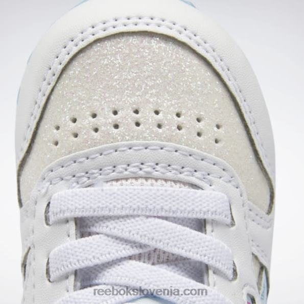 Reebok klasični usnjeni čevlji step 'n' flash - otroški R22JR1384 ftwr bela/digitalno modra otroci