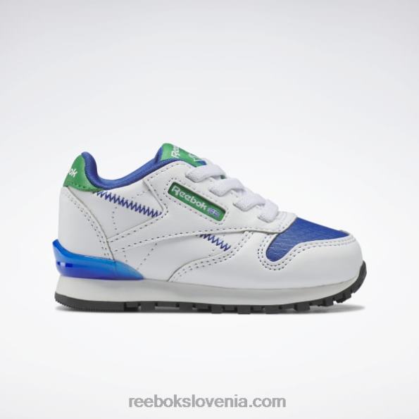 Reebok klasični usnjeni čevlji step 'n' flash - otroški R22JR1392 ftwr bela/vektorsko modra otroci
