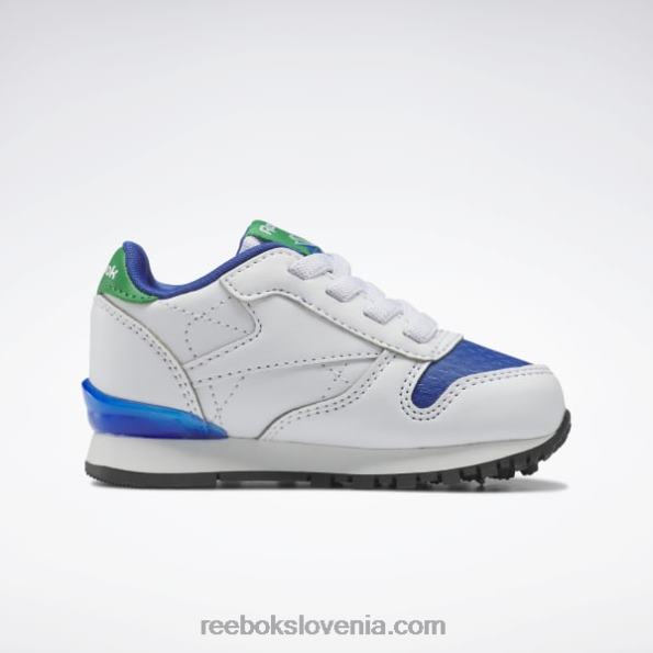 Reebok klasični usnjeni čevlji step 'n' flash - otroški R22JR1392 ftwr bela/vektorsko modra otroci