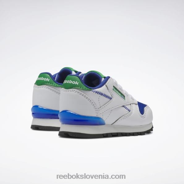 Reebok klasični usnjeni čevlji step 'n' flash - otroški R22JR1392 ftwr bela/vektorsko modra otroci
