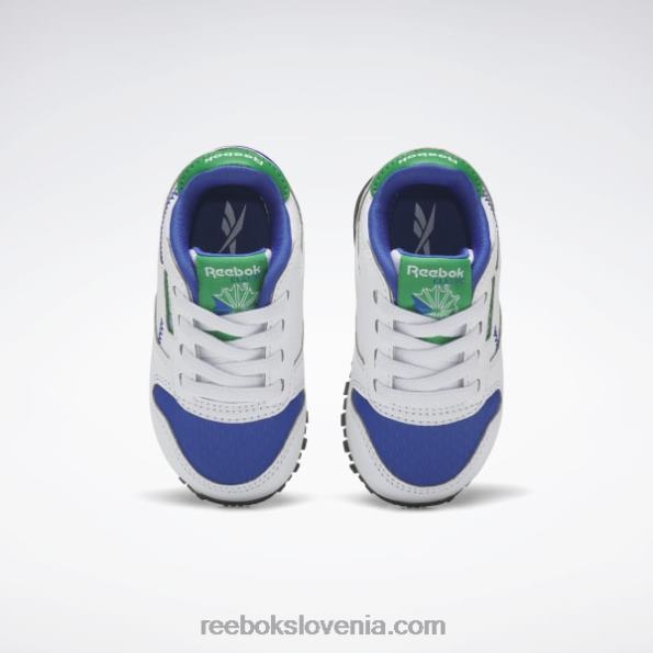Reebok klasični usnjeni čevlji step 'n' flash - otroški R22JR1392 ftwr bela/vektorsko modra otroci