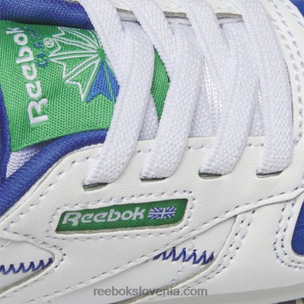 Reebok klasični usnjeni čevlji step 'n' flash - otroški R22JR1392 ftwr bela/vektorsko modra otroci