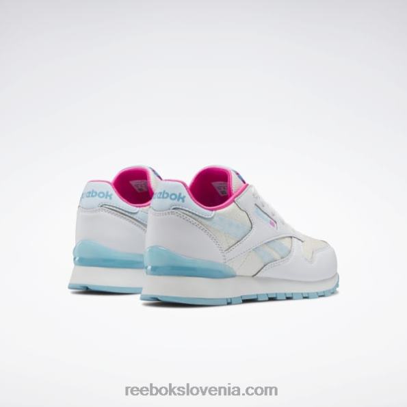 Reebok klasični usnjeni step 'n' flash čevlji - predšolski R22JR1433 ftwr bela/digitalno modra otroci