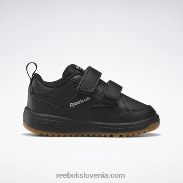 Reebok nizki čevlji weebok z zaponko - malčki R22JR1431 jedro črno/čisto sivo 3 otroci