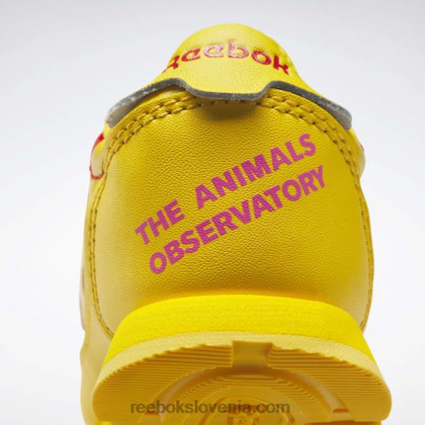 Reebok the animal observatory klasični usnjeni čevlji - malčki R22JR1430 vedno rumena/dirkaško rdeča otroci