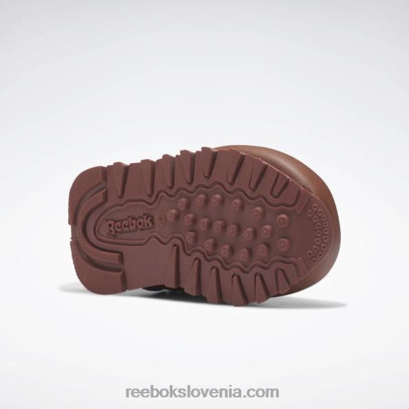 Reebok the animal observatory klasični usnjeni čevlji - malčki R22JR1435 balvansko rjava/svetlo oranžna/sončno kislo rumena otroci