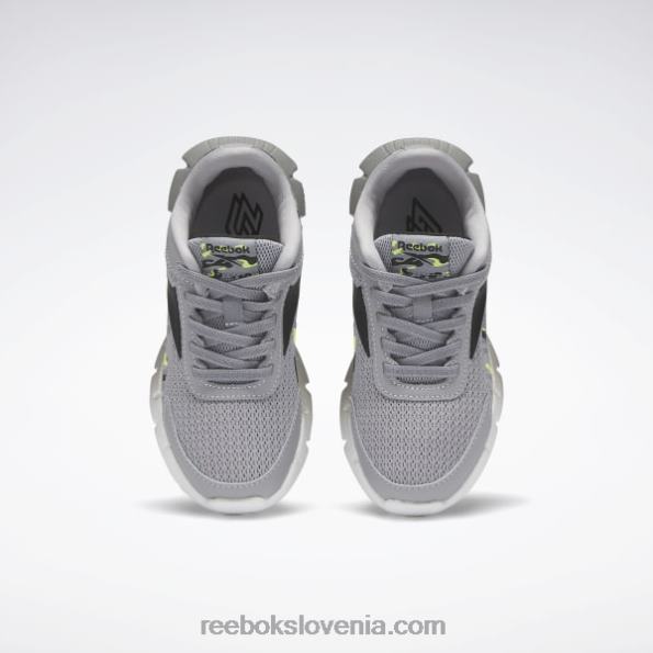 Reebok čevlji zig dynamica 2 - predšolski R22JR1382 hladno siva 4/jedro črna/kislo rumena otroci