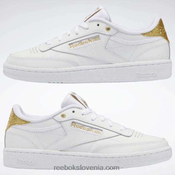 Reebok club c 85 ženski čevlji R22JR404 ftwr bela/zlata met.