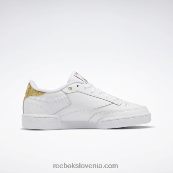 Reebok club c 85 ženski čevlji R22JR404 ftwr bela/zlata met.