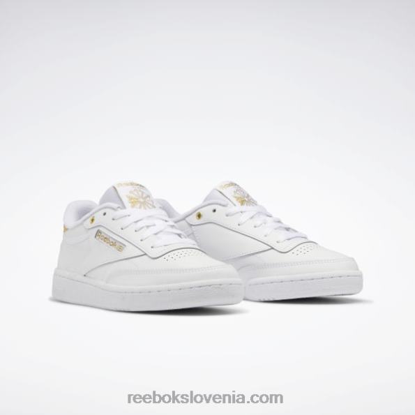 Reebok club c 85 ženski čevlji R22JR404 ftwr bela/zlata met.