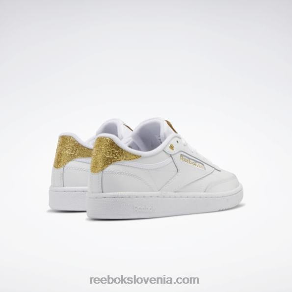 Reebok club c 85 ženski čevlji R22JR404 ftwr bela/zlata met.