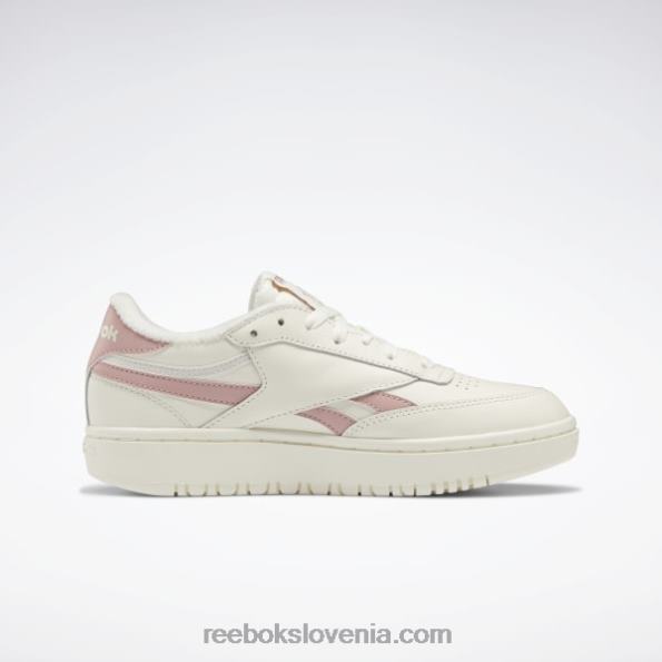 Reebok club c dvojni ženski čevlji R22JR9 kreda/smokey rose