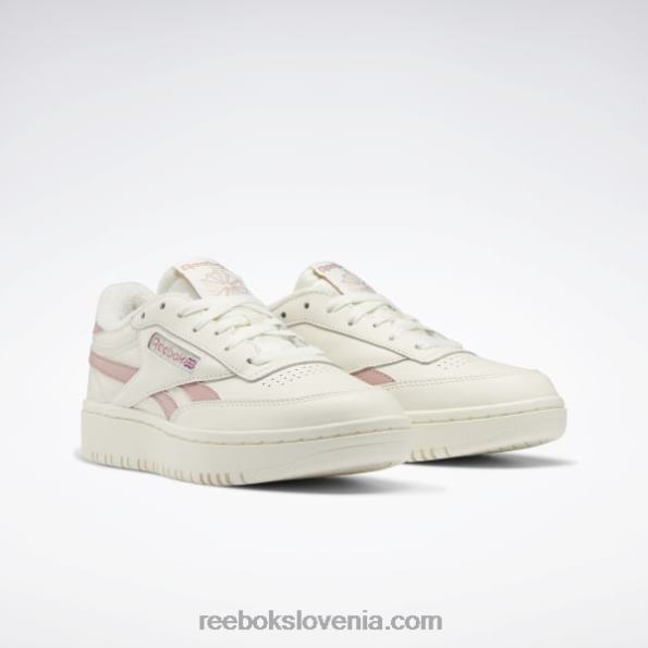 Reebok club c dvojni ženski čevlji R22JR9 kreda/smokey rose