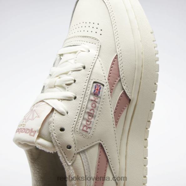 Reebok club c dvojni ženski čevlji R22JR9 kreda/smokey rose