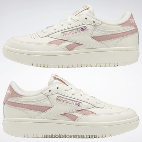 Reebok club c dvojni ženski čevlji R22JR9 kreda/smokey rose