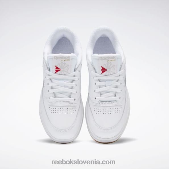 Reebok club c dvojni čevlji R22JR5 bela/reebok guma-07 ženske