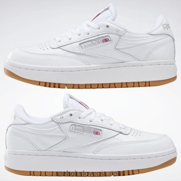 Reebok club c dvojni čevlji R22JR5 bela/reebok guma-07 ženske