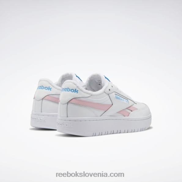 Reebok club c dvojni revenge ženski čevlji R22JR267 ftwr bel/roza sijaj/svetleča akva