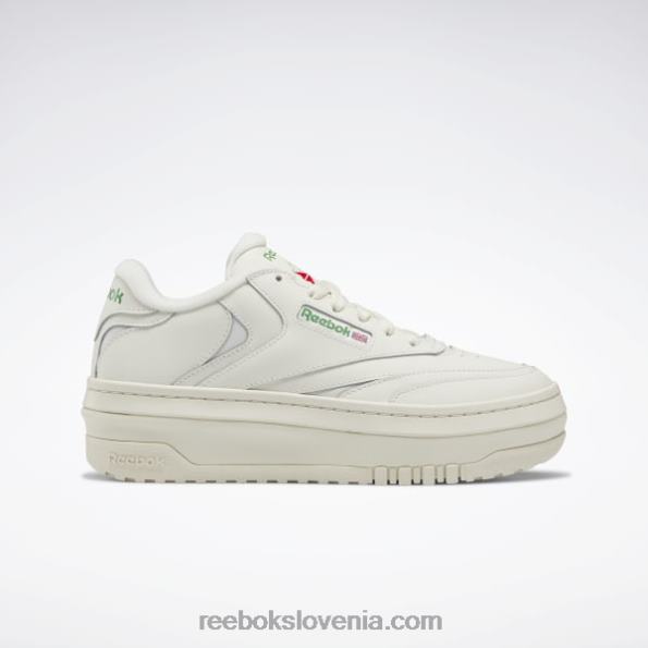 Reebok club c extra ženski čevlji R22JR3 kreda/glen zelena