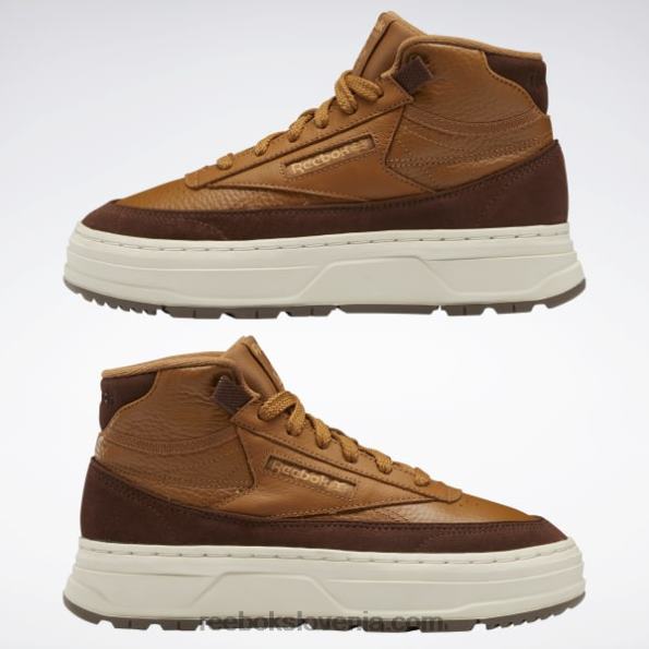 Reebok club c geo mid ženski čevlji R22JR439 divje rjava/krtasto rjava/prava bež