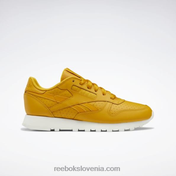 Reebok klasični usnjeni ženski čevlji R22JR239 svetla oker/kreda
