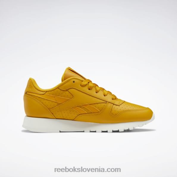 Reebok klasični usnjeni ženski čevlji R22JR239 svetla oker/kreda