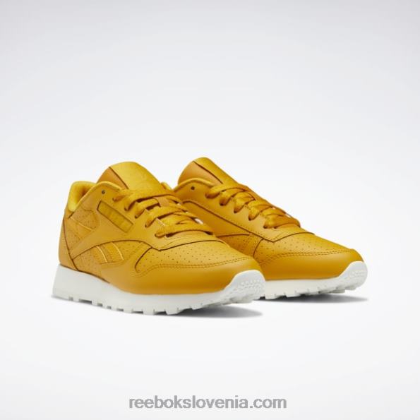Reebok klasični usnjeni ženski čevlji R22JR239 svetla oker/kreda