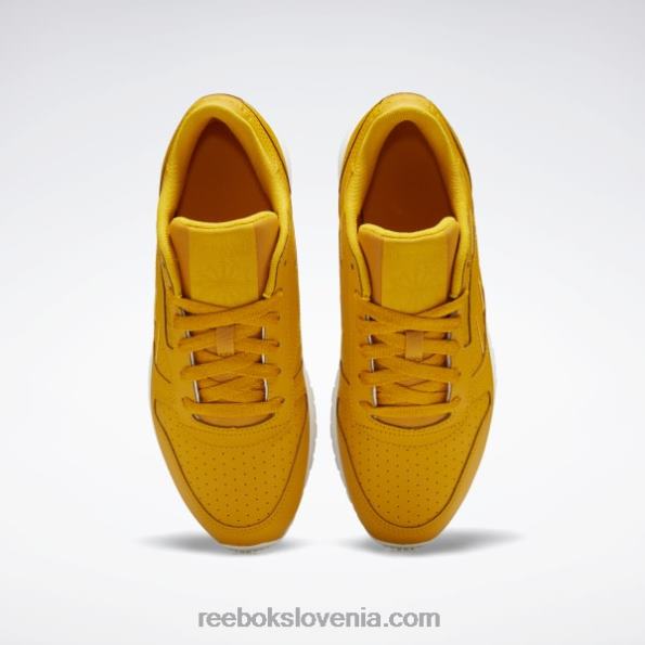 Reebok klasični usnjeni ženski čevlji R22JR239 svetla oker/kreda