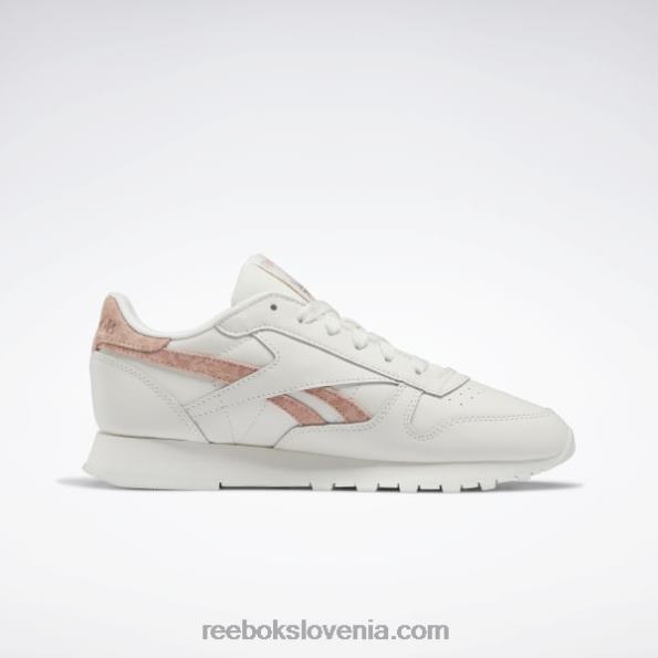 Reebok klasični usnjeni ženski čevlji R22JR428 kreda/aura oranžna
