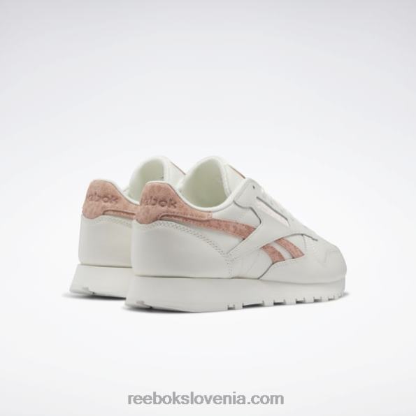 Reebok klasični usnjeni ženski čevlji R22JR428 kreda/aura oranžna