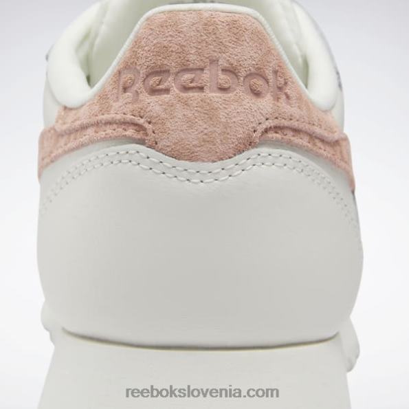 Reebok klasični usnjeni ženski čevlji R22JR428 kreda/aura oranžna