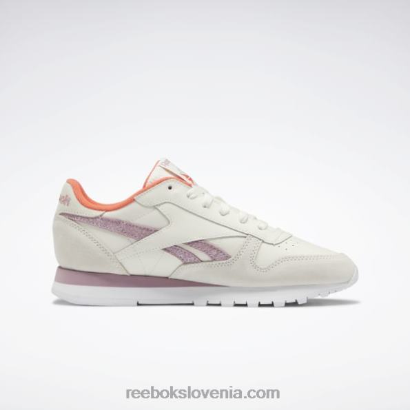 Reebok klasični usnjeni ženski čevlji R22JR81 kreda/infused lila/ftwr bela