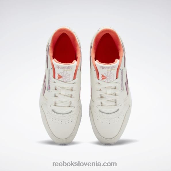 Reebok klasični usnjeni ženski čevlji R22JR81 kreda/infused lila/ftwr bela