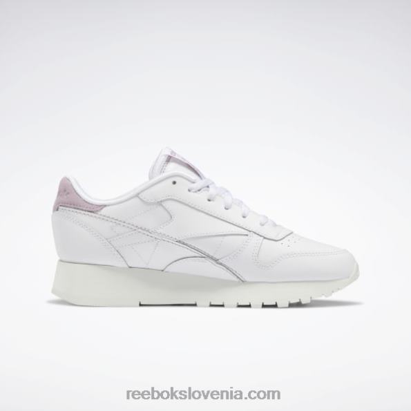 Reebok klasični usnjeni ženski čevlji so vaši R22JR209 ftwr bela/kreda/lila z dodatkom