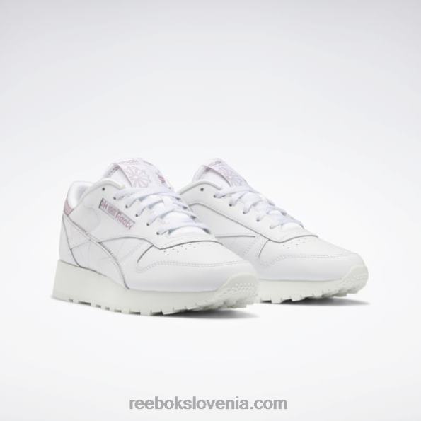 Reebok klasični usnjeni ženski čevlji so vaši R22JR209 ftwr bela/kreda/lila z dodatkom