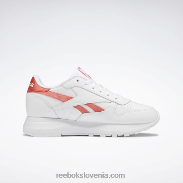 Reebok klasični usnjeni ženski čevlji sp R22JR290 ftwr bel/poloranžen flare