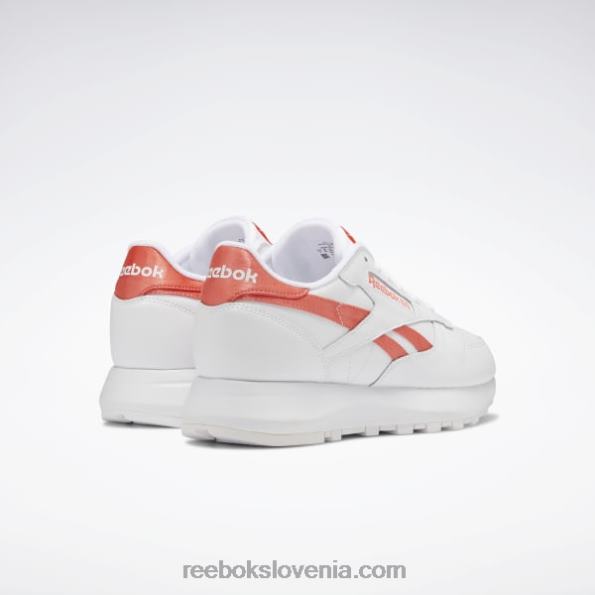 Reebok klasični usnjeni ženski čevlji sp R22JR290 ftwr bel/poloranžen flare