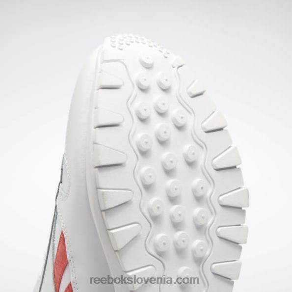 Reebok klasični usnjeni ženski čevlji sp R22JR290 ftwr bel/poloranžen flare