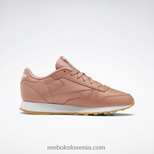 Reebok klasični usnjeni čevlji R22JR420 canyon coral mel/ftwr white ženske