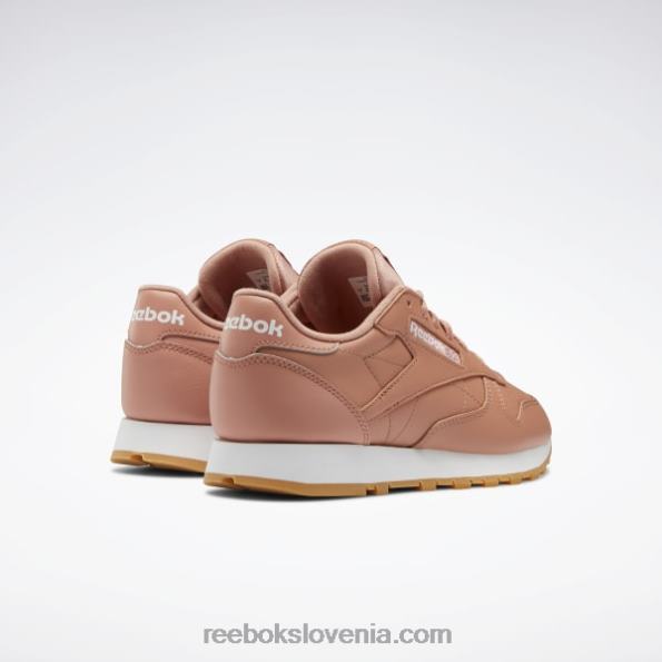 Reebok klasični usnjeni čevlji R22JR420 canyon coral mel/ftwr white ženske