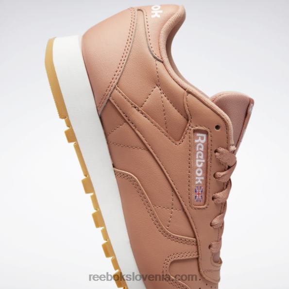 Reebok klasični usnjeni čevlji R22JR420 canyon coral mel/ftwr white ženske