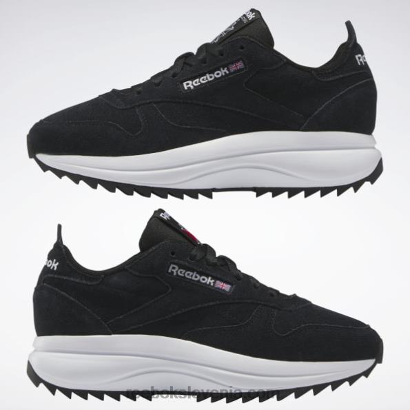 Reebok klasični usnjeni sp ekstra ženski čevlji R22JR264 jedro črno/vektorsko modro/vektorsko rdeče
